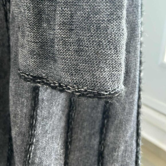 Joseph Ribkoff Dark Heather Grey Shawl Collar Faux-Fur Long Coatigan – US L - Picture 11 of 14